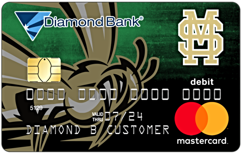 mineral springs hornets mascot debit card